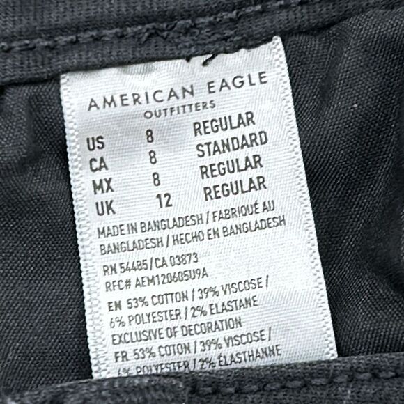 American Eagle Black Distressed Jegging Jeans - Picture 6 of 8